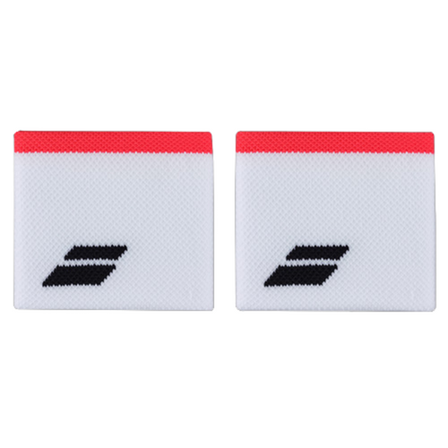 Poignets Éponge Babolat Logo Jumbo Court Blanc/Rose 2024 - Esprit Padel Shop