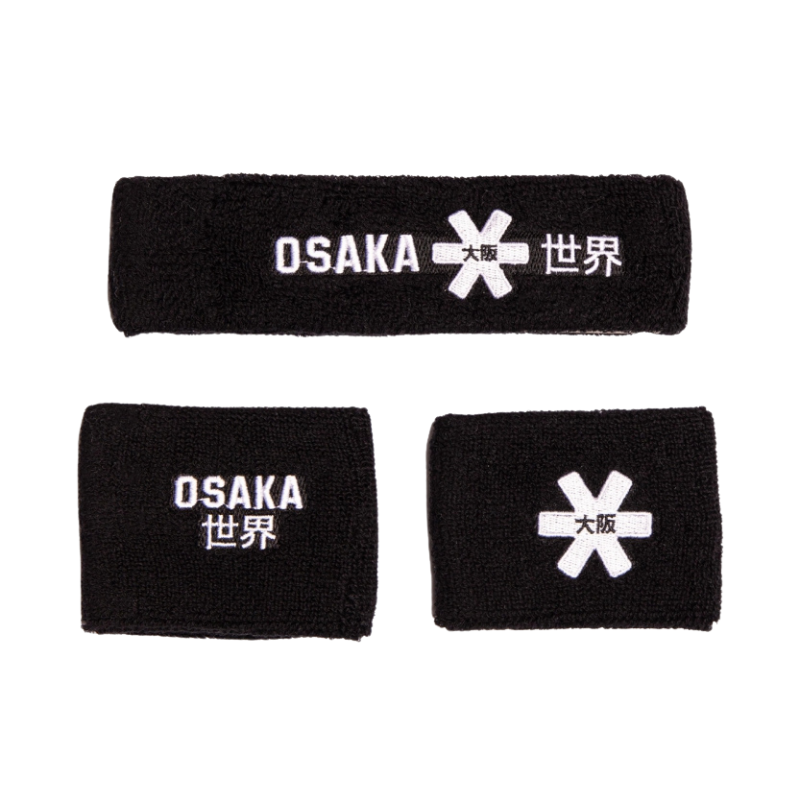 Poignets éponge et Bandeau éponge Osaka Blanc - Esprit Padel Shop