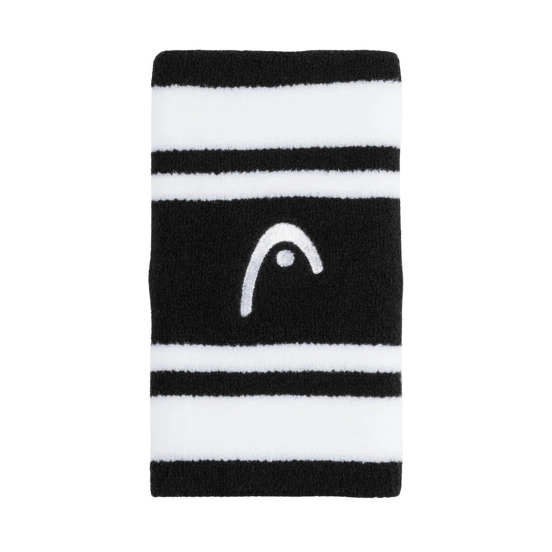 Poignets Éponge Head 5" Stripped Noir/Blanc - Esprit Padel Shop