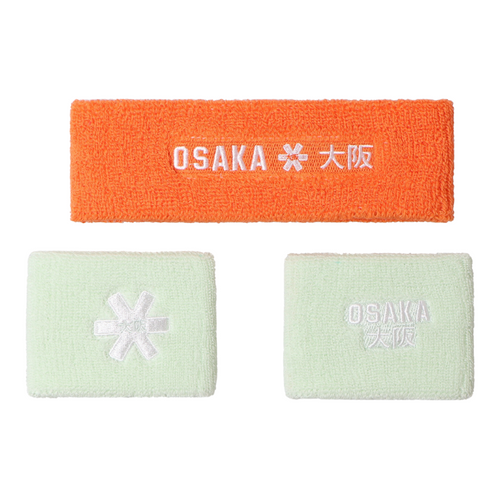 Wristbands and Headband Osaka Orange/Green - Esprit Padel Shop