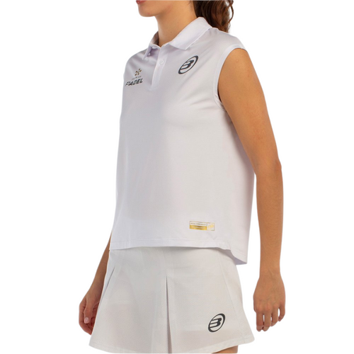 Polo da donna Bullpadel Acido Bianca - Esprit Padel Negozio
