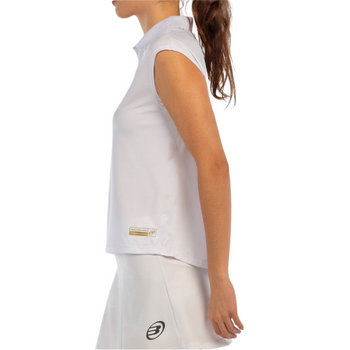Polo da donna Bullpadel Acido Bianca - Esprit Padel Negozio