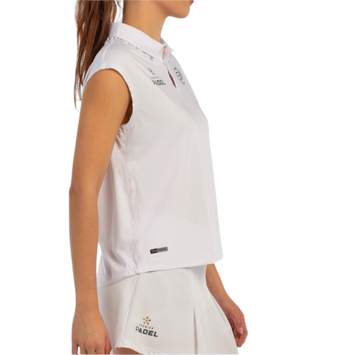 Polo da donna Bullpadel Acido Bianca - Esprit Padel Negozio