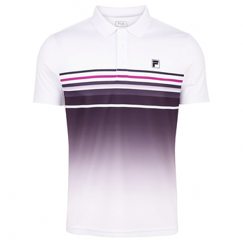 Polo Fila Diego Blanco/Violeta - Esprit Padel Shop