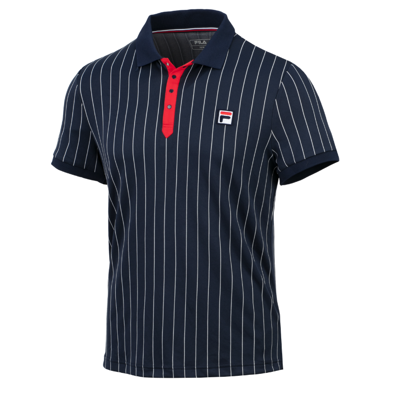 Polo Fila Stripes Bleu Marine - Esprit Padel Shop
