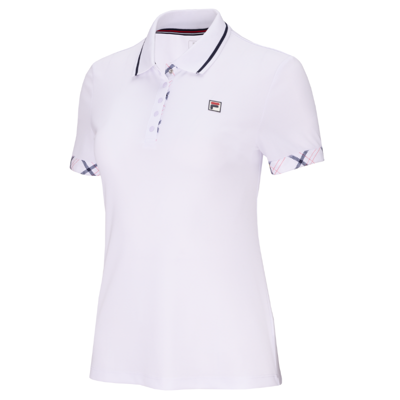 Polo Fila Zea Blanc Femme - Esprit Padel Shop