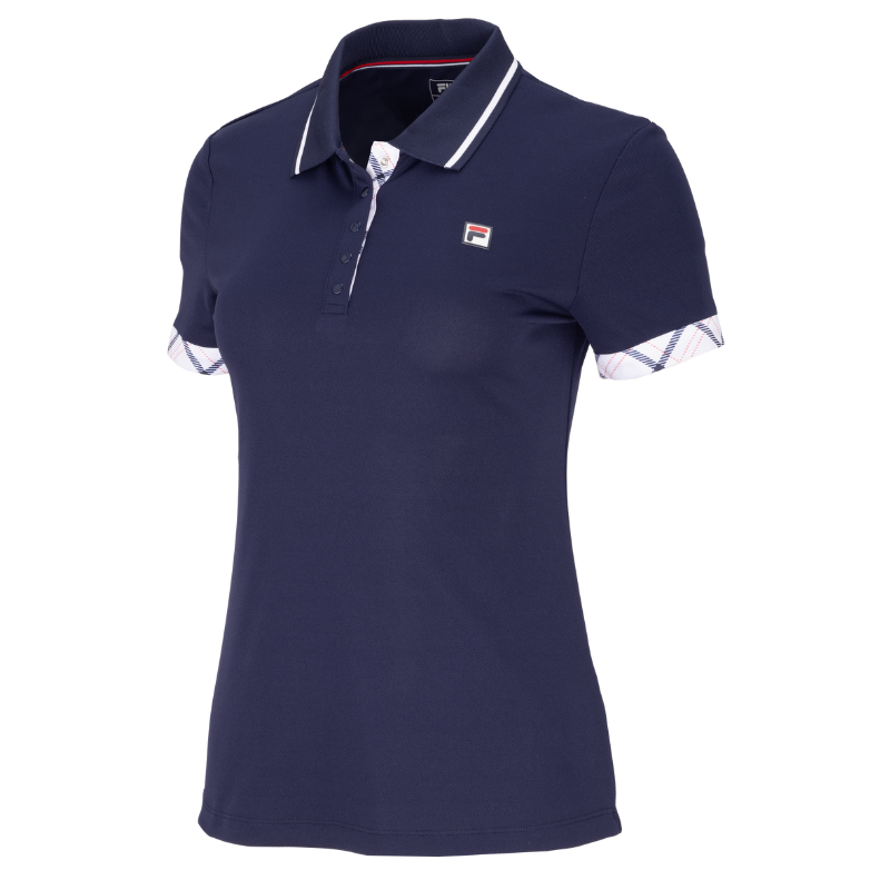 Polo Fila Zea Bleu Marine Femme - Esprit Padel Shop