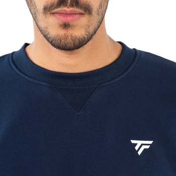 Pull Tecnifibre Team Terry Bleu Marine Unisexe - Esprit Padel Shop