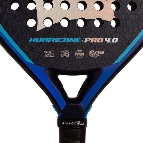 Pala de pádel Black Crown Hurricane Pro 4.0 2027 - Esprit Padel Shop