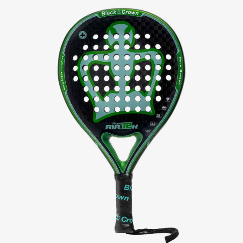 Raquette de padel Black Crown Piton air 12K 2024 face - Esprit Padel Shop