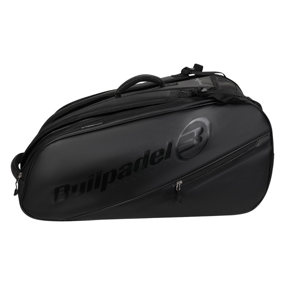 Sac De Padel Bullpadel Avant S Gold Carbon - 2 Compartiments, Poches Zippées, Matériaux Synthétiques Résistants