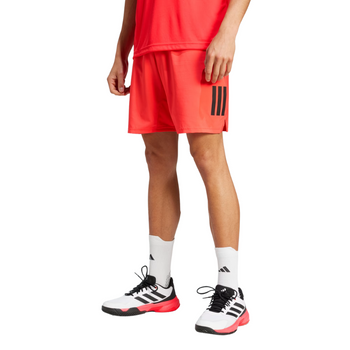 Short Adidas Club 3 Stripes Rouge - Esprit Padel Shop