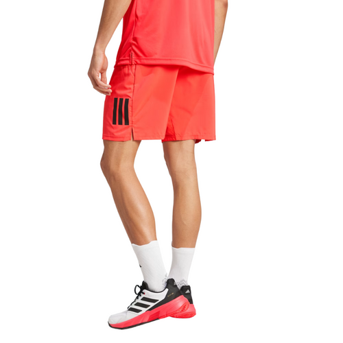 Short Adidas Club 3 Stripes Rouge - Esprit Padel Shop