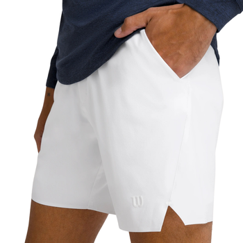 Wilson Tournament V2 7" Unlined White shorts - Esprit Padel Shop