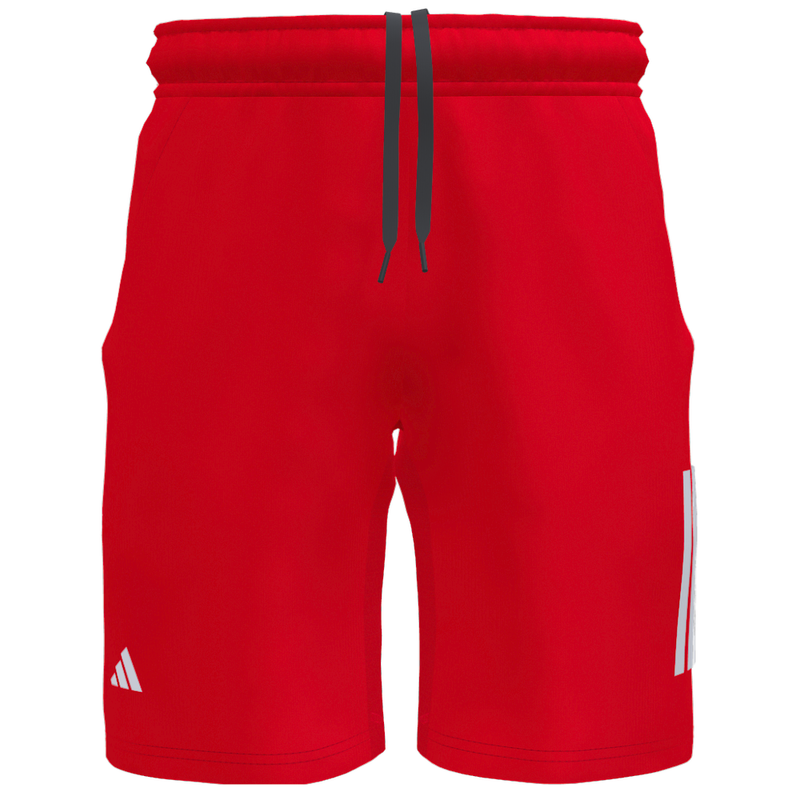 Short Adidas Club 3 Stripes 7" Rouge - Esprit Padel Shop