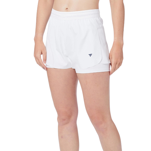 Short Tecnifibre Team Stretch Blanc Femme - Esprit Padel Shop
