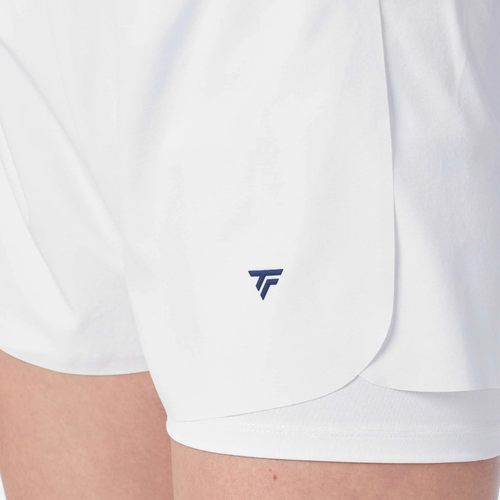 Short Tecnifibre Team Stretch Blanc Femme - Esprit Padel Shop