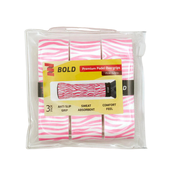 Overgrips Bold Zebra Rosa x3 - Esprit Padel Shop