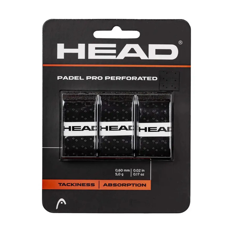 Surgrips Head Padel Pro Perforated Noir x3 - Esprit Padel Shop