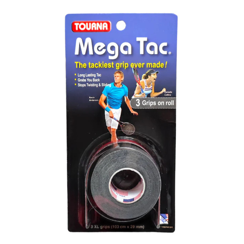 Surgrips Tourna Mega Tac x3 Noir - Esprit Padel Shop