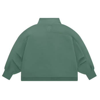 Felpa Cropped Mezza Zip Osaka Verde Donna - Esprit Padel Negozio