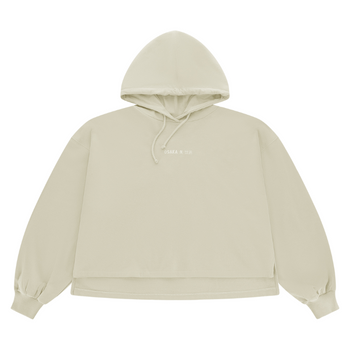 Felpa corta da donna con cappuccio Osaka Cropped Beige - Esprit Padel Negozio
