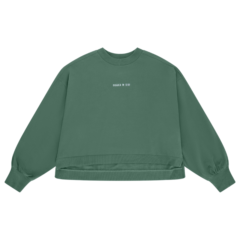 Sweat Osaka Cropped Vert Femme - Esprit Padel Shop