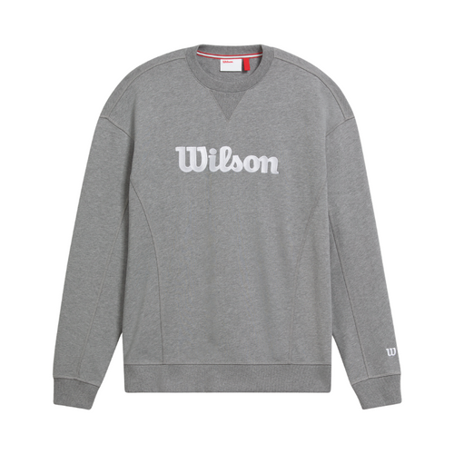 Felpa Wilson Team Crewneck Script Grigio - Esprit Padel Shop