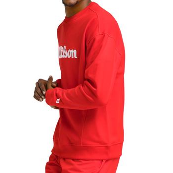 Sudadera Wilson Team Crewneck Script Roja - Esprit Padel Shop