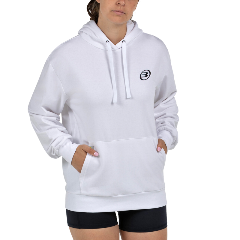 Sweat Bullpadel Boril Blanc Unisexe - Esprit Padel Shop
