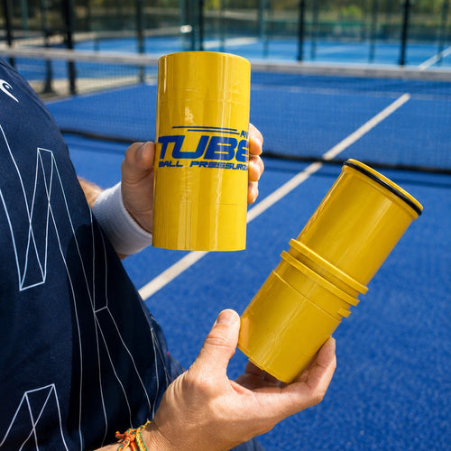 Sistema de pressurização de bolas TuboPlus x3 Gold - Esprit Padel Shop