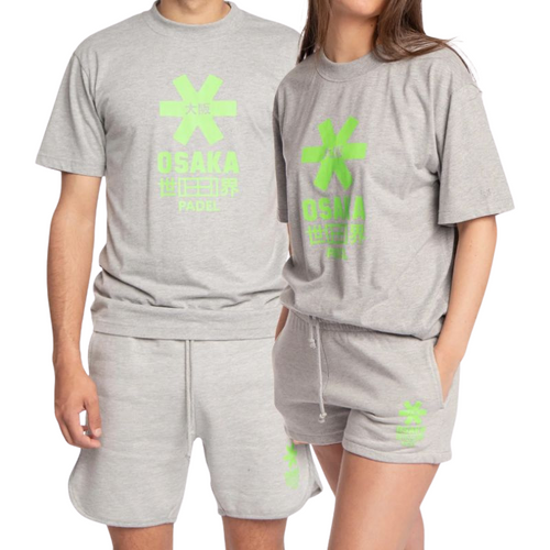T-shirt Osaka unisex padel Classic grijs - Esprit Padel Shop