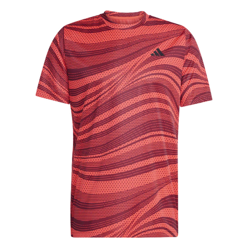 T-shirt rossa grafica Adidas Club - Esprit Padel Negozio