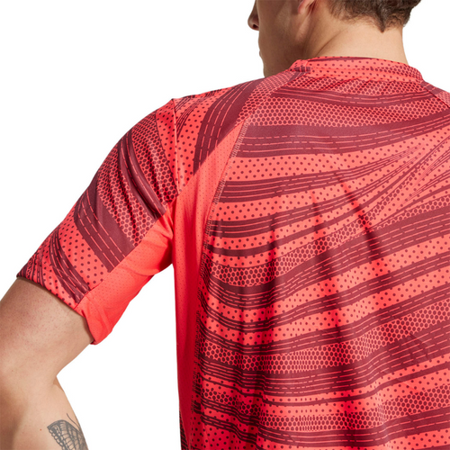 T-shirt rossa grafica Adidas Club - Esprit Padel Negozio