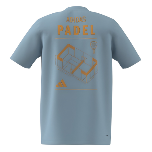 Maglia Adidas Padel Cat Blu/Arancione - Esprit Padel Shop