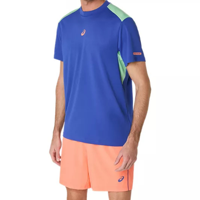 T-shirt Asics Padel Court Bleu - Esprit Padel Shop