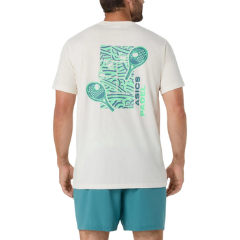 Camiseta Asics Padel Court Graphic Beige - Esprit Padel Shop