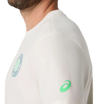Camiseta Asics Padel Court Graphic Beige - Esprit Padel Shop