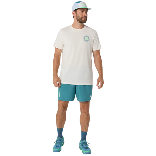 Camiseta Asics Padel Court Graphic Beige - Esprit Padel Shop