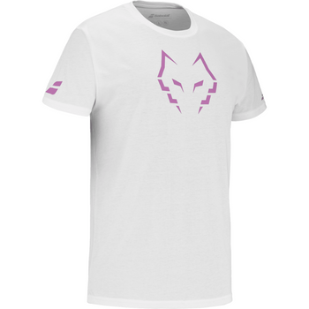 T-shirt Babolat Cotton Tee Lebron branca 2025 - Esprit Padel Shop