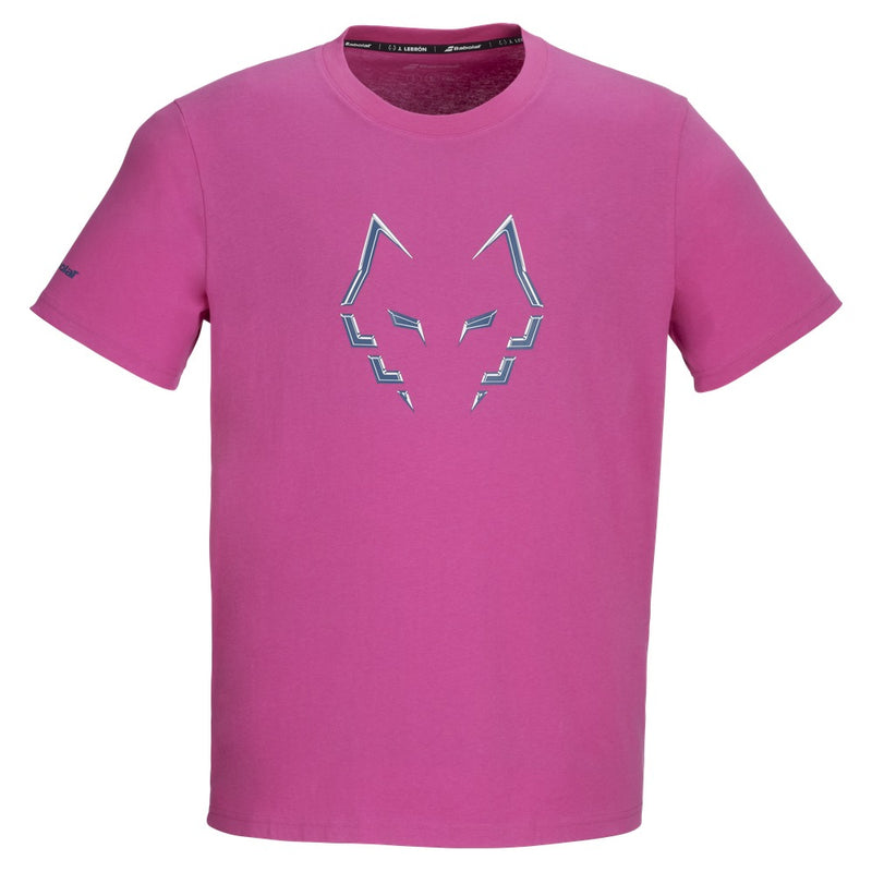 Babolat Cotton Tee Lebron T-shirt roze - Esprit Padel Shop