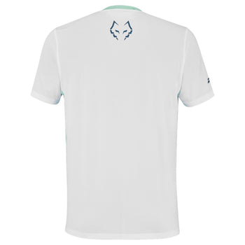T-shirt Babolat Crew Neck Tee Lebron Blanc/Bleu - Esprit Padel Shop