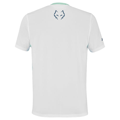 T-shirt Babolat Crew Neck Tee Lebron Blanc/Bleu - Esprit Padel Shop