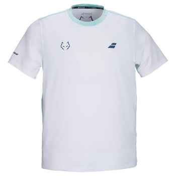 T-shirt Babolat Crew Neck Tee Lebron Blanc/Bleu - Esprit Padel Shop