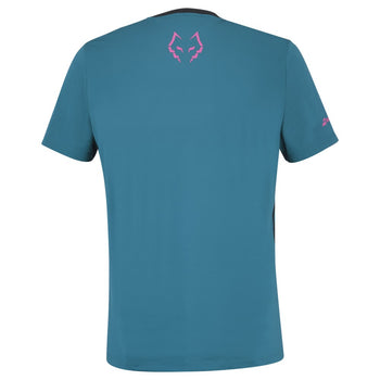 T-shirt Babolat Crew Neck Tee Lebron Bleu/Rose - Esprit Padel Shop
