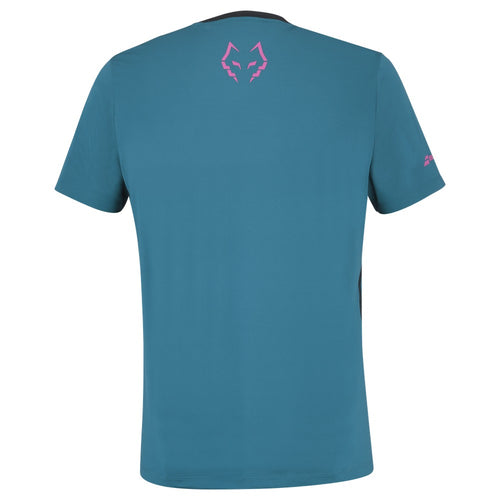 T-shirt Babolat Crew Neck Tee Lebron Bleu/Rose - Esprit Padel Shop
