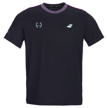 T-shirt Babolat Crew Neck Tee Lebron Noir/Rose - Esprit Padel Shop