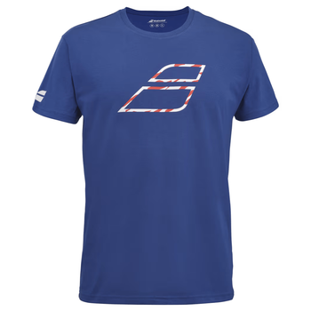 T-shirt Babolat Exercice Big Flag Tee Bleu 2024 - Esprit Padel Shop