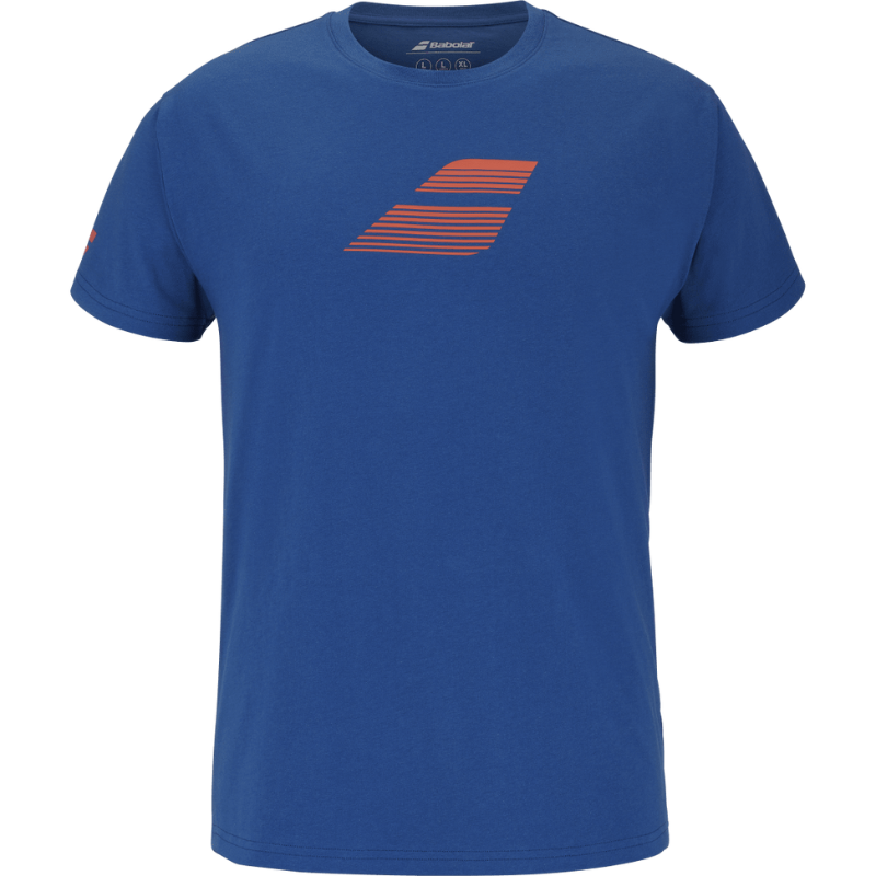 T-shirt Babolat Exercise Big Flag Bleu 2025 - Esprit Padel Shop