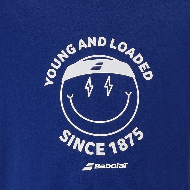 T-shirt Babolat Exercise Cotton Tee Bleu Junior Boy 2025 - Esprit Padel Shop